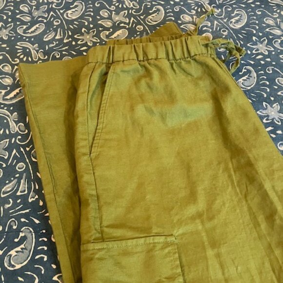 Mid Rise Linen-Cotton Pull-On Pant, Medium - Picture 4 of 4